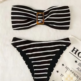 Resim Yeni Avrupa ve Amerikan Bikini Tatil Yarı Bikini 