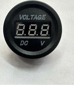 Resim Dijital Led Ekran Voltaj Göstergesi Kırmızı Montaj Tipi Volt Göstergesi 