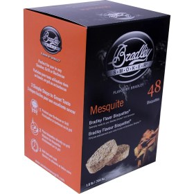Resim Bradley Smoker Izgara ve Barbekü Için Bisquette, Mesquite Özel Karışım, 48'li Paket 
