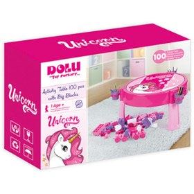 Resim Dolu Unicorn 100 Parça Mega Bloklu Aktivite Masası 2572 