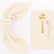 Resim 6 Paket Düz Renkli Pamuk Bez Peçeteler, Yumuşak Doğal Kumaş Masa Peçeteleri Düğün Doğum Günü Partisi Noel Şükran Günü için, Ev, Restoran ve Otel Odası Dekoru için Dokuma Kare Yemek Peçeteleri 41.91cm 