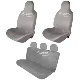 Resim Opel Astra Penye Oto Koltuk Kılıfı - Atatürk Imza Baskılı - Gri 