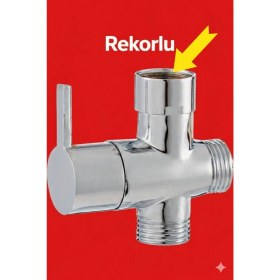 Resim EFA Çift Başlı Duş Seti Yönlendirici (Pirinç) Rekorlu 