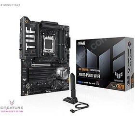 Resim Asus TUF Gaming X870-PLUS WIFI 8000mhz(OC) RGB M.2 AM5 ATX 