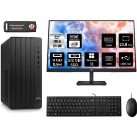 Resim HP PRO TOWER 290 G9 AE6D3A5EAS102 i5 12500 8GB RAM 512GB SSD 23.8" W11P MASAÜSTÜ PC 