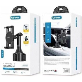 Resim Araç İçi Telefon Tutucu Go Des GD-HD313 360 Oynar Başlıklı Bardaklık Tipi Tasarım 