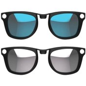 Resim Hibloks 2 Adet Polarize Klips Ray-ban Meta Wayfarer Akıllı Gözlükler - Large 