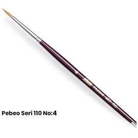 Resim Pebeo 110 Seri Samur Sulu Boya Fırçası No 4 