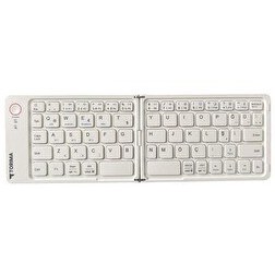 Resim Torima TK-08 Beyaz Kablosuz Katlanabilir Şarjlı Taşınabilir Mini Bluetooth Klavye 