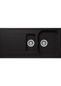 Resim Scohock Viola D150-A Nero Granit Tezgah Üstü Eviye Siyah 