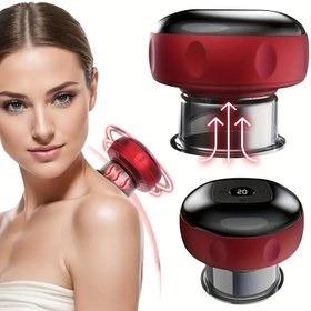 Resim Elektrikli Bardak Seti, Çoklu Modlar Akıllı Vakum Rahatlatma, Sabit Sıcaklık Ayarı Ev Büyük Emme Bardak Makinesi, Sırt, Bacaklar, Omuzlar için Uygun, Üç Renk 