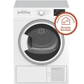 Resim Grundig GDH 80 Y 8 KG Isı Pompalı Çamaşır Kurutma Makinesi 