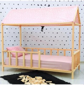 Resim Markaawm Markaawm Montessori Yatak Ahşap Karyola Doğal Çam Melis Akçaağaç 
