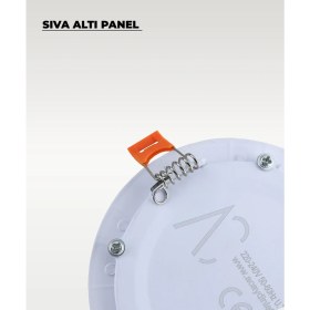 Resim 12W Sıva Altı Yuvarlak Slim LED Panel 4000K Gün Işığı - 2 Adet 