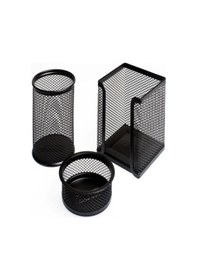 Resim Lotte Metal Perfore 3 Lü Set Siyah Siyah 