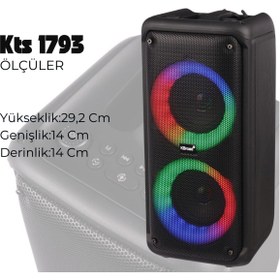Resim Boomboxtr KTS 1973 Taşınabilir Şarjlı Bluetooth Hoparlör 3*2 inc 20 w 1800 mAh 