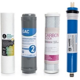 Resim Sulook Açık Kasa Su Arıtma Cihazlarına Uyumlu 4'lü Filtre Seti Vontron Membranlı 