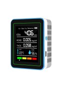 Resim Shineyee 5'li Hava Kalitesi Dedektörü - Co2, Formaldehit, Tvoc, Sıcaklık Ve Nem Ölçer, Taşınabilir, Renkli Ekran Beyaz 