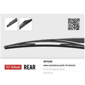 Resim Sılbak Sp12ar Sılecek Supurgesı Arka Plastık Tıp 300mm Duster Punto Iıı Grande Punto Cmax Cıvıc Juke Mıcra Venga 