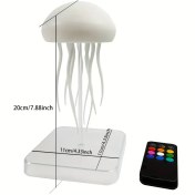 Resim 1 adet, Dans Ayakları ile Medusa Lambası, Uzaktan Kumanda ve Dokunmatik Sensörlü RGB Gradyan Medusa Masa Lambası, USB Şarjlı Dahili Pil Medusa Lambası, Uzun ve Dayanıklı Pil Ev veya Açık Hava Kullanımı için Uygun 