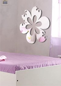 Resim M3 Decorium Çiçek Dekoratif Duvar Salon İşyeri Süs Aynası 