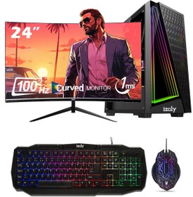 Resim İzoly Box Ii Intel Core i3 10100F 24'' 8 GB RAM 256 GB M.2 Nvme SSD 4 GB RX 550 FreeDOS Oyuncu Bilgisayarı 