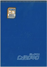 Resim Gıpta Chromo Bloknot Çizgili 80 Yaprak Plastik Kapak N11.1493 