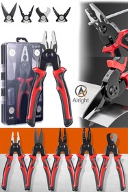 Resim Alright Yeni Nesil 5 Başlıklı Pense Sıkma Sıkıştırma Kablo Kesme Aleti Dayanıklı Tasarım (Pliers Set) 