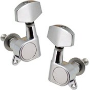 Resim Gitar Aksesuarları Folk Gitar Tel Düğmeleri Tel Hizalama Düğmeleri Üst Kıvırıcı 3 Sol 3 Sağ Gümüş 