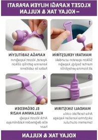 Resim Hijyenik Klozet Kapağı Kaldırma Aparatı - 2 Adet Açık Ahşap 