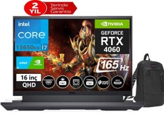 Resim Gaming G16 7630 İnteL Core i7-13650HX 96GB 2tb SSD 8GB RTX4060 140W 16" 165HZ QHD+ W11PRO DG16763000527+Zetta Çanta DELL