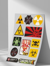 Resim Sticker Market Sticker Seti Düz Yüzeyler İçin A4 Boyutu Çıkartma Etiket Seti 