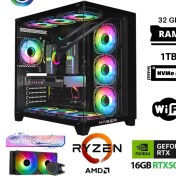 Resim Xaser SOVA X40 Ryzen 7 5700X 32GB 1tb M.2 Nvme SSD 16GB RTX5060TI Sıvı Soğutmalı Masaüstü Oyuncu Bilgisayarı 