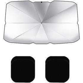 Resim Xiyyadms Araba Güneşlik Şemsiyesi Uv Korumalı, Yalıtımlı, 4 Yan Ağ İle Büyük Boy + Kılıf 