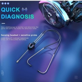 Resim Pazly Otomotiv Stetoskop - Motor Arıza Tespiti, Profesyonel Uzatma Sondası İle 