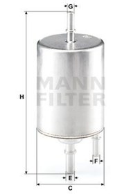 Resim MANN WK720/4 Yakit Filtresi ( Audi : A4 2.0Fsi 02-05 / A6 3.0Tfsi 08-11/ ) WK7204 (WE355694) 