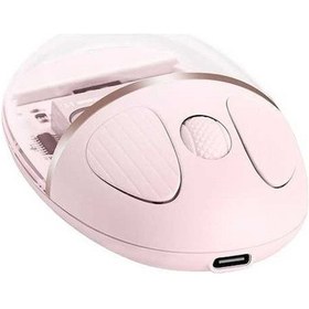 Resim Prestigegoods Benwıs Ot-cms-wh Kristal 2.4ghz Kablosuz Bluetooth Fare - Sessiz, Bluetooth Ve 2.4ghz Bağlantı OT-CMS-WH 