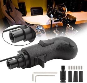 Resim suupar USB Truck Simulator Shifter, Gearshift Knob for ATS & ETS2 - Compatible with Logitech G29 G27 G25 G920, Thrustmaster TH8A and Fanatec SQ - PC Racing Shifter 