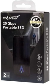 Resim Exascend Explorer 2 TB Taşınabilir SSD - 1.700MB/sn'ye kadar - USB-C, USB 3.2 Gen 2 - Harici Katı Hal Sürücüsü 