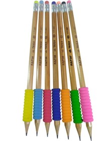 Resim 7 Adet Fatih Kurşun Kalem Taiga Natural Renkli Eva Grip Silgili 