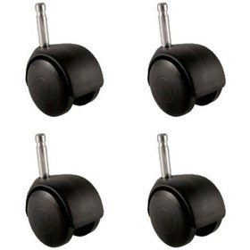 Resim Büyük Plastik Geçmeli Pimli - 50mm - 8mm Hks134 - 4 Adet Abanoz 