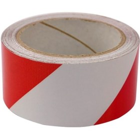 Resim Kırmızı - Beyaz Reflektif Bant, Reflektif Şerit 5 Cm X 10 M (534231996) 