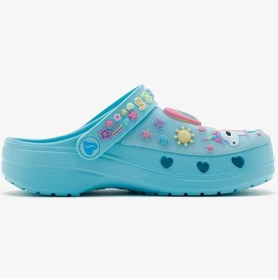 Resim Skechers Heart Charmer - Girly Land Kids Lights Slipper Bantlı Işıklı Çocuk Terlik Mavi 