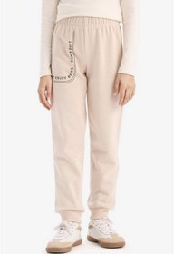 Resim DeFacto Baskılı Beli Paçası Lastikli Jogger Eşofman Altı Kız Çocuk D7012A824WN 