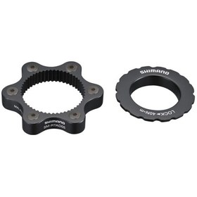 Resim Shimano Rotor Mount Adaptör Sm-rt 6 Bolt Disk Siyah 