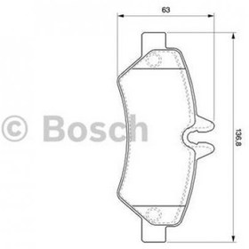 Resim Bosch Fren Balatası Arka 137Mm Sprinter 906 224 06 