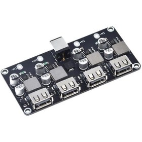 Resim 6V - 30V 24W 4 USB'li Gerilim Azaltıcı Hızlı Şarj Kartı 