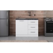 Resim Minar 110 Cm Mutfak Dolabı Beyaz 110-B1-Alt Modül Beyaz 