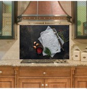 Resim Mutfak Duvar Tezgah Arası Ocak Arkası Sticker Kaplama Pişirme Kağıdı 