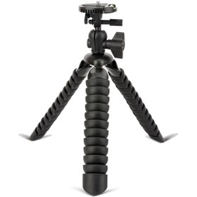 Resim Microcase Akrobat Silikon Ayaklı Telefon Dslr Kamera Ahtapot Tripod 3 Ayak - Siyah 